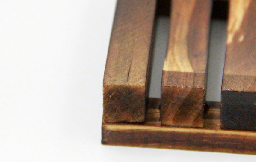 New Retro Wooden Charcoal Soap Box
