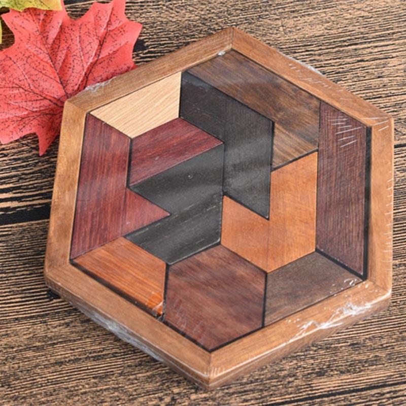 Geometric Shape Recognition Wooden Puzzle