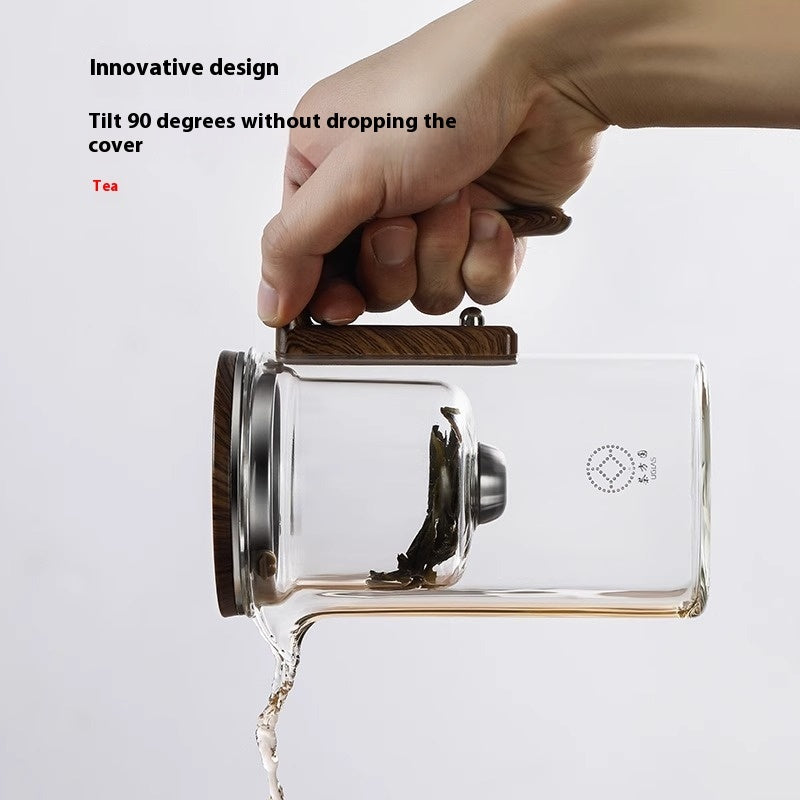 Separation Filtration One Click Magnetic Glass Tea Pot