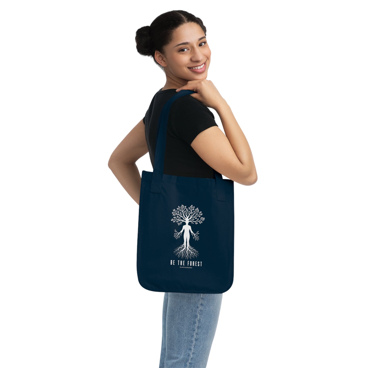 Tote Bag — "Be The Forest" Eco Canvas Tote for Nature Lovers