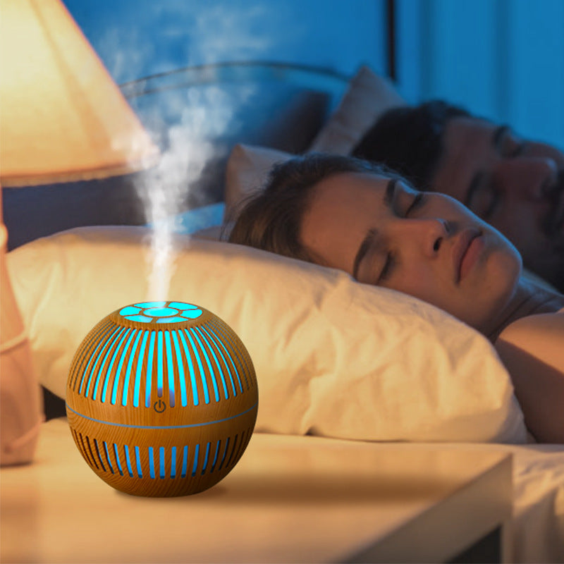 Hollow Wood Grain Aromatherapy Humidifier