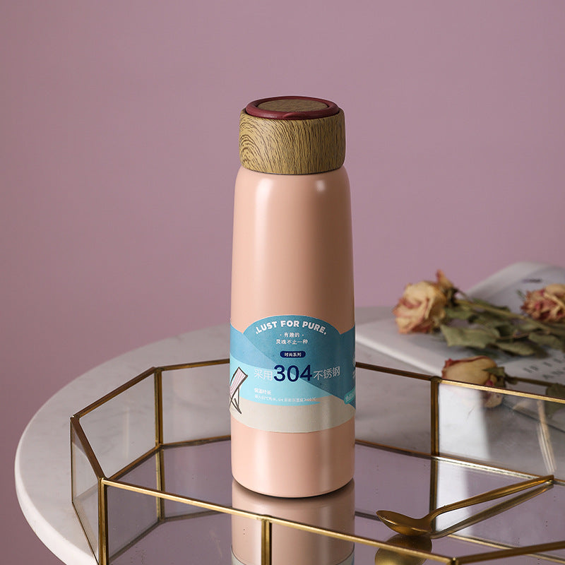 Nordic Imitation Wood Insulated Water Cup