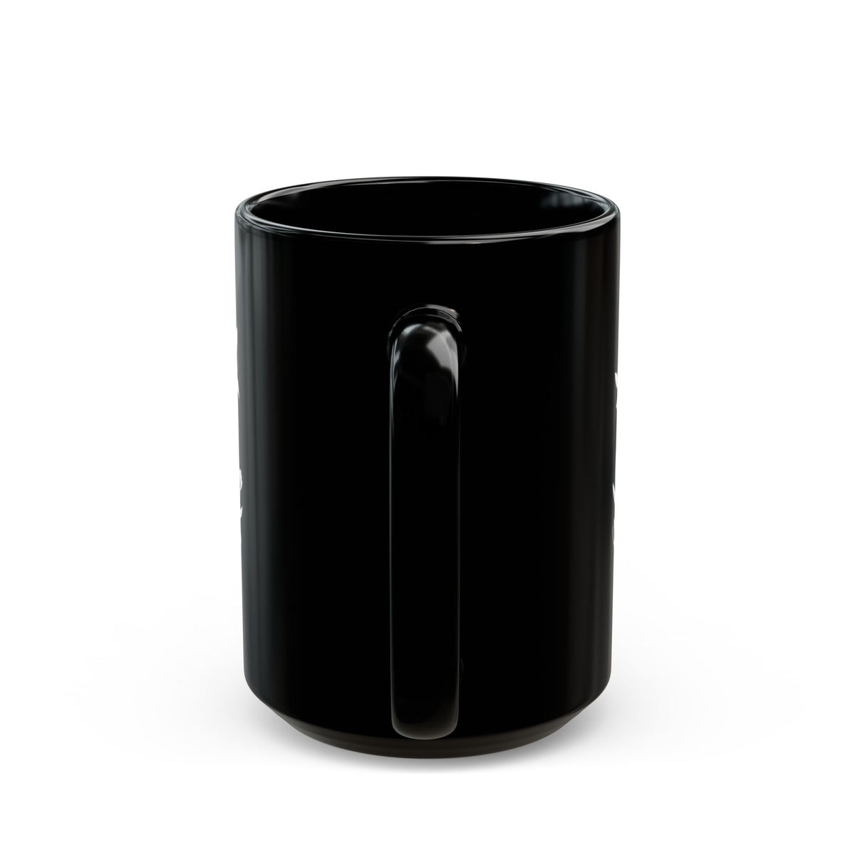 Ceramic Coffee Mug, Black Floral — 11oz/15oz