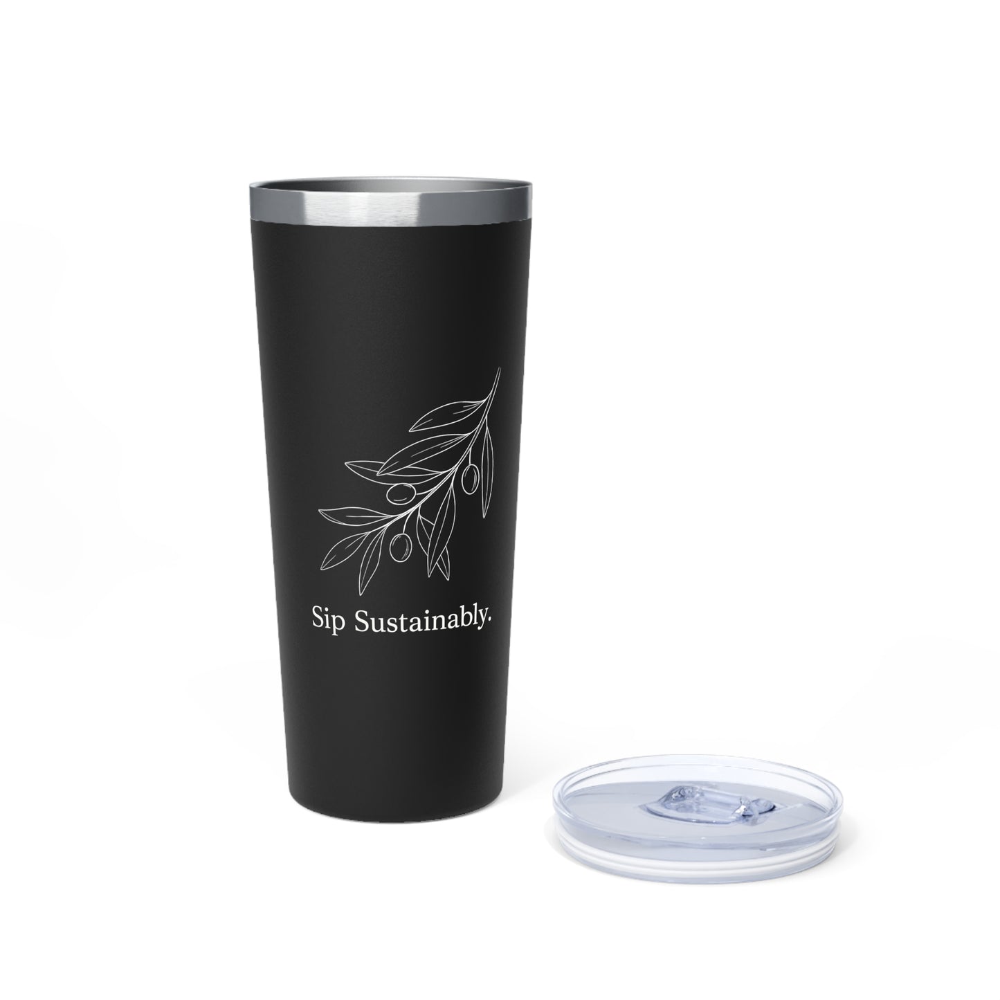 Copy of Eco Olive Branch 22oz Insulated Tumbler — "Sip Sustainably"