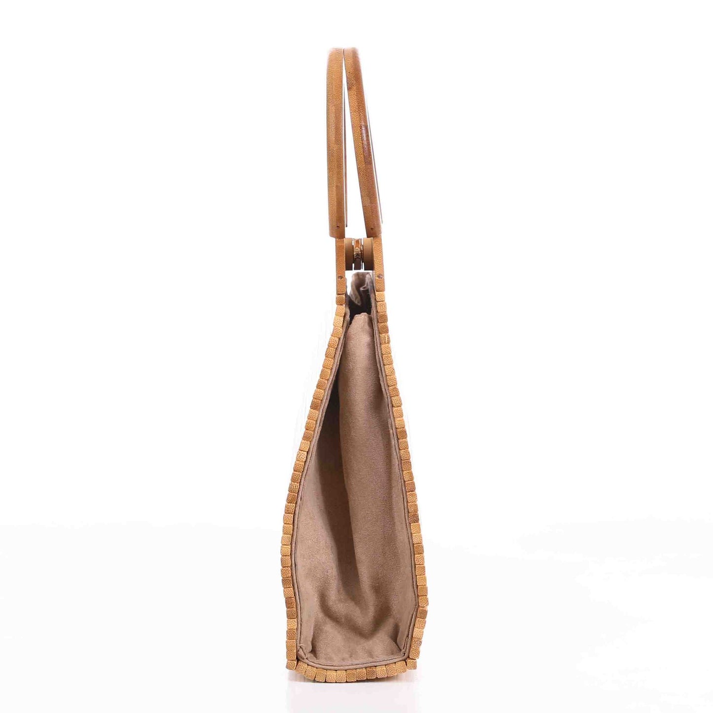 Hand-Woven Bamboo Root Clutch