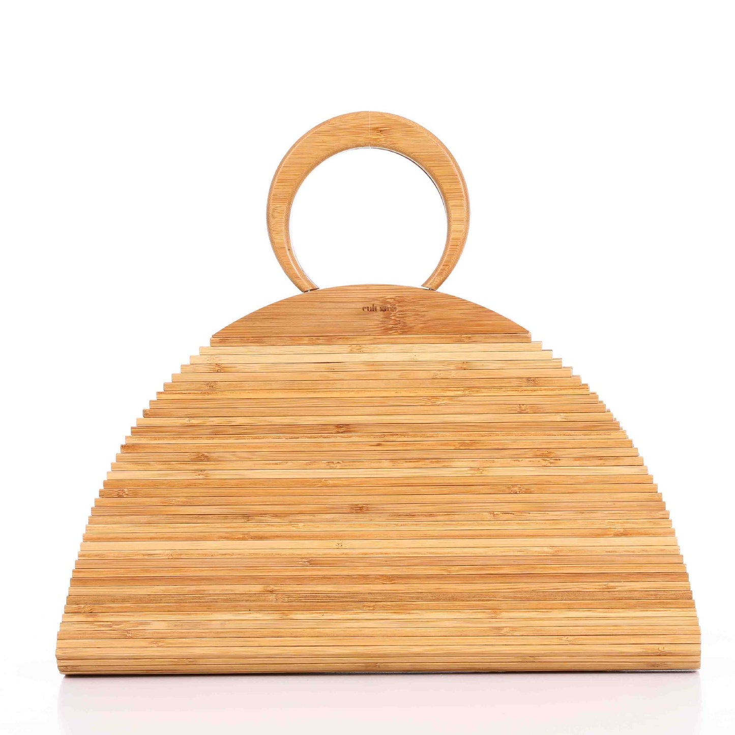 Hand-Woven Bamboo Root Clutch