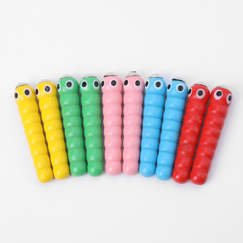 Wooden Magnetic Bird Catching Insect Game