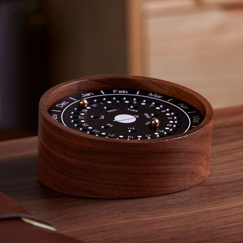Home Decoration Wooden Crafts Planet Calendar