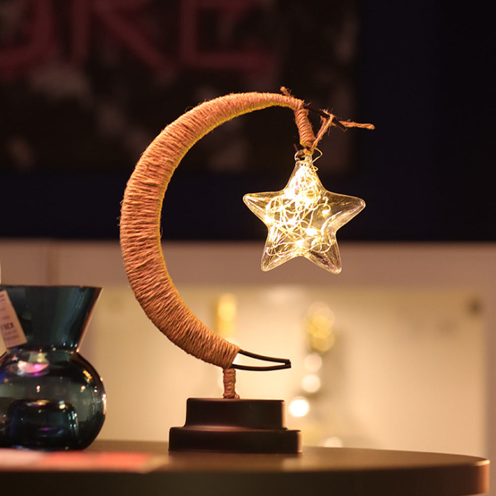 Led Star Moon Apple Christmas Decoration Lights