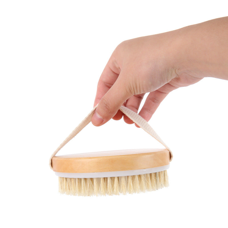 Horny Wooden Bristles Bath Cleaning Brush