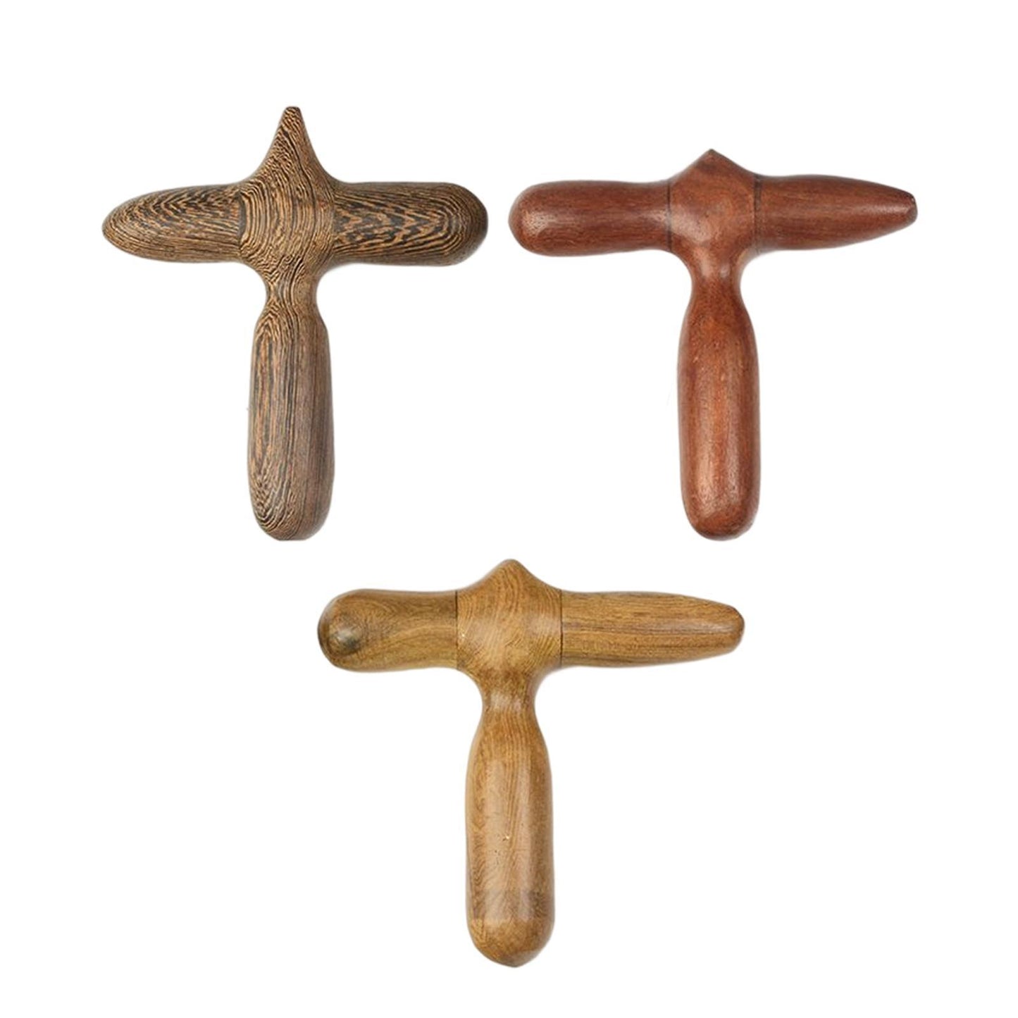 Wooden Sole Massager Acupoint Stick Cross