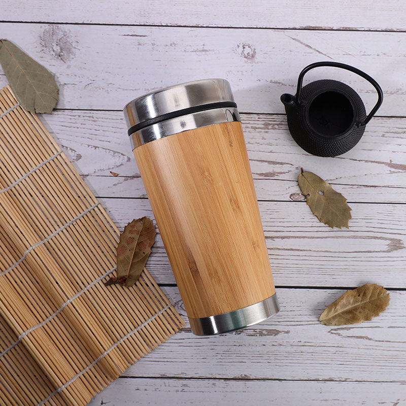 Bamboo Thermos Mug