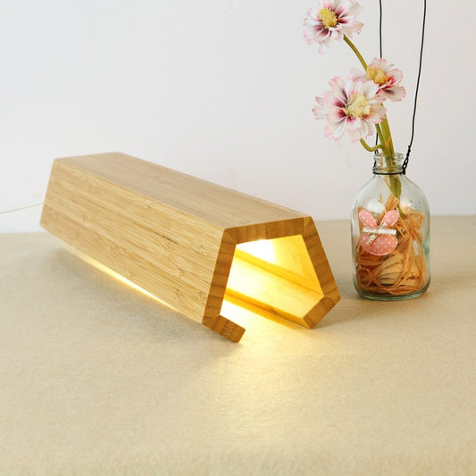Wooden Five-pointed Lamp