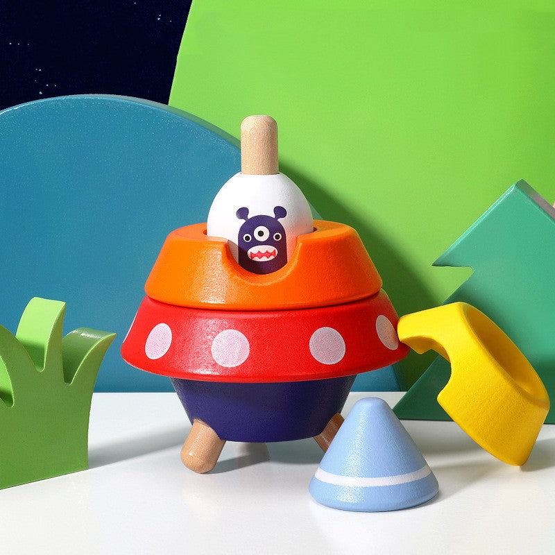 Rocket Double-layer Exercise Children's Toys