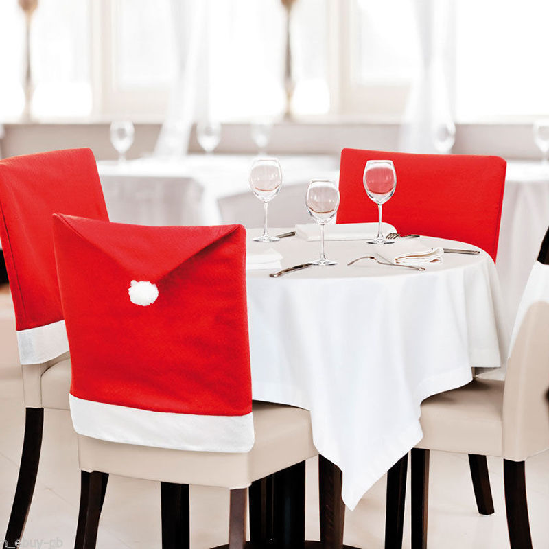 High quality Table Decoration Christmas Hat Chairs Set