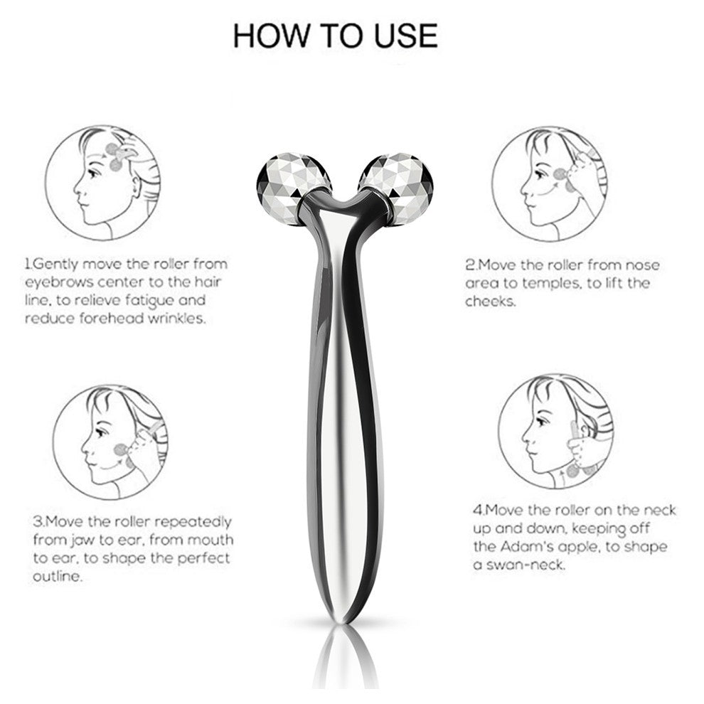 Y Shape Wrinkle Remover Face-lift Facial Roller Massage