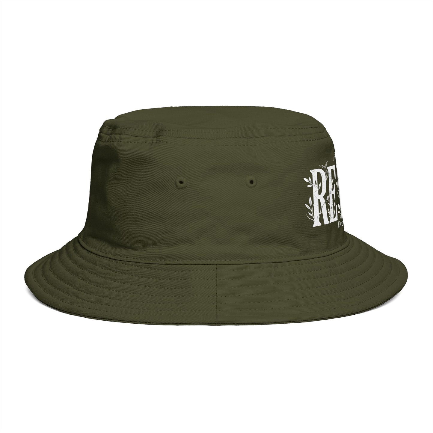 Rewild Everything Bucket Hat — Brown Outdoor Nature Hat