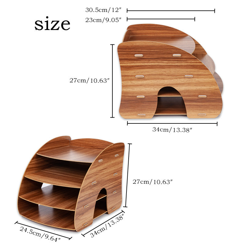 Wooden File Rack