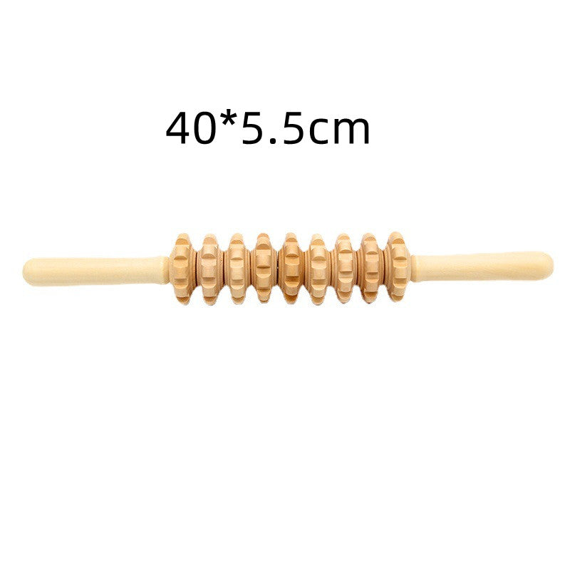 Wooden Anti-Cellulite Massage Hand Roller