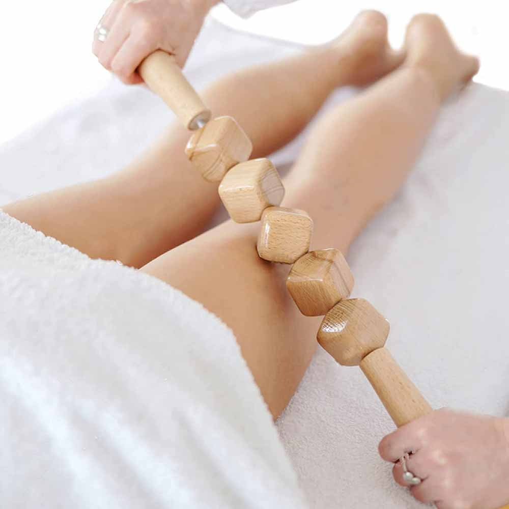 Wooden Anti-Cellulite Massage Hand Roller