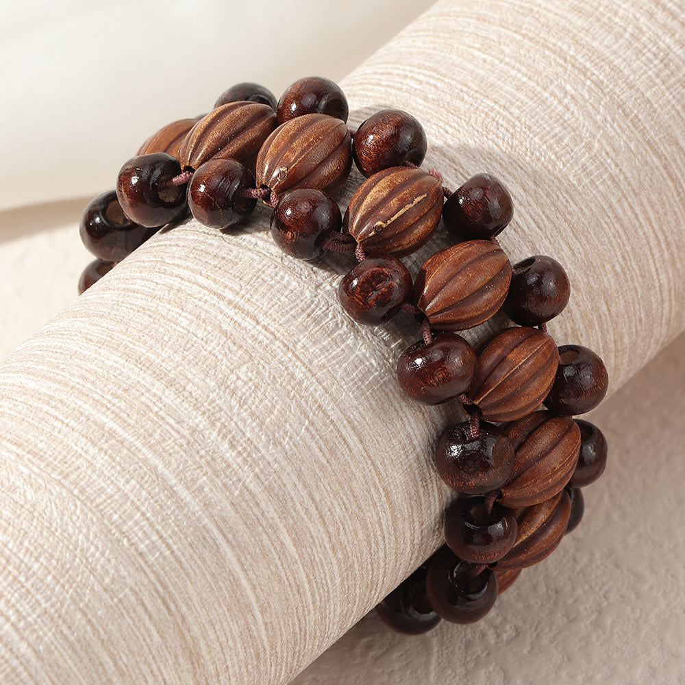 Vintage Handmade Wooden Bracelet