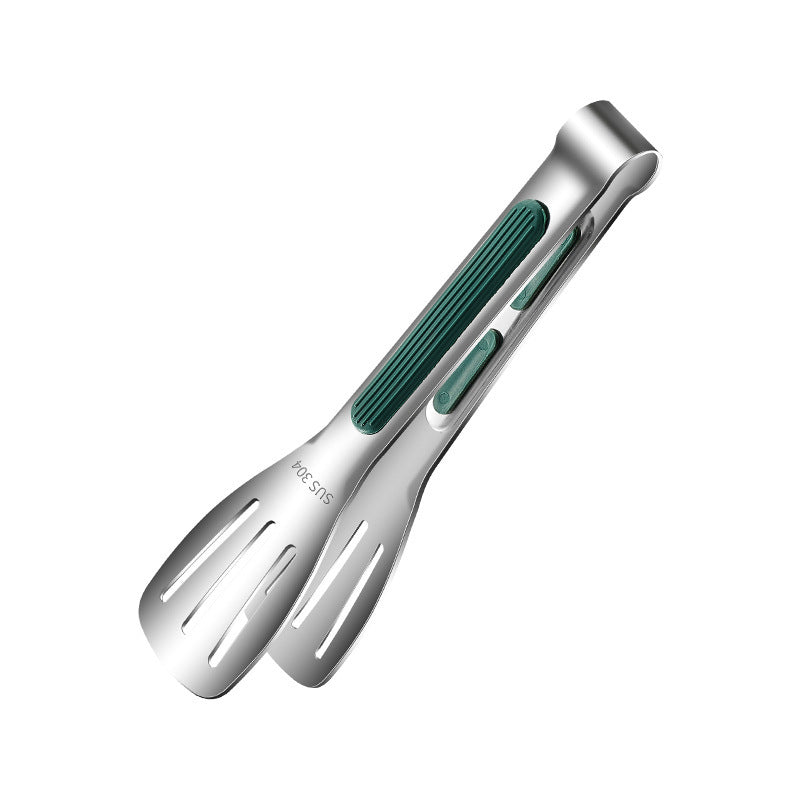 Stainless Steel Grill Tongs For Cooking BBQ Non-Slip Salad