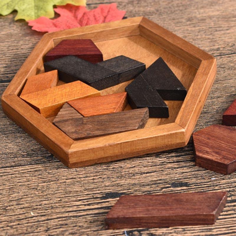 Geometric Shape Recognition Wooden Puzzle
