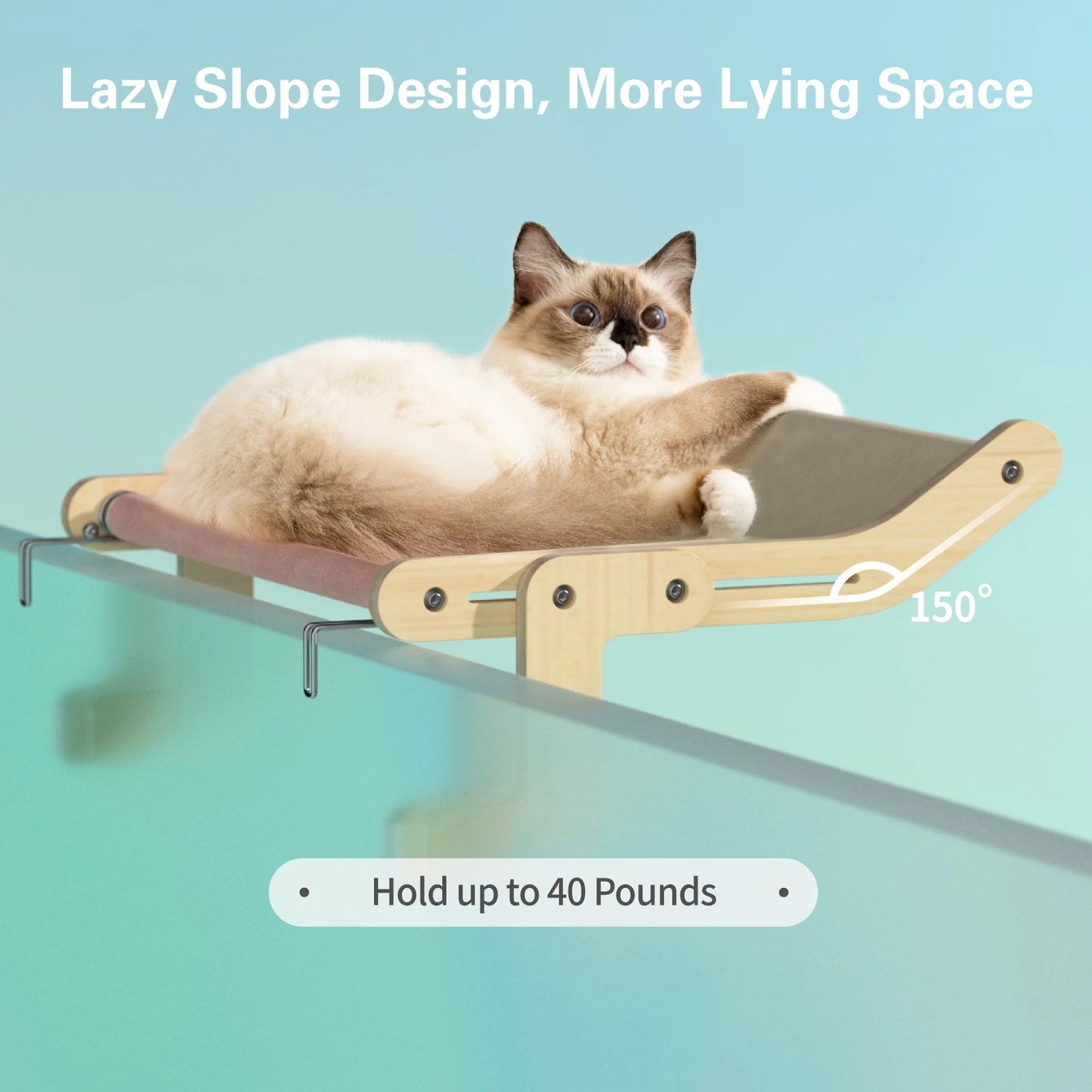 Cotton Canvas Wooden Assembly Hanging Bed