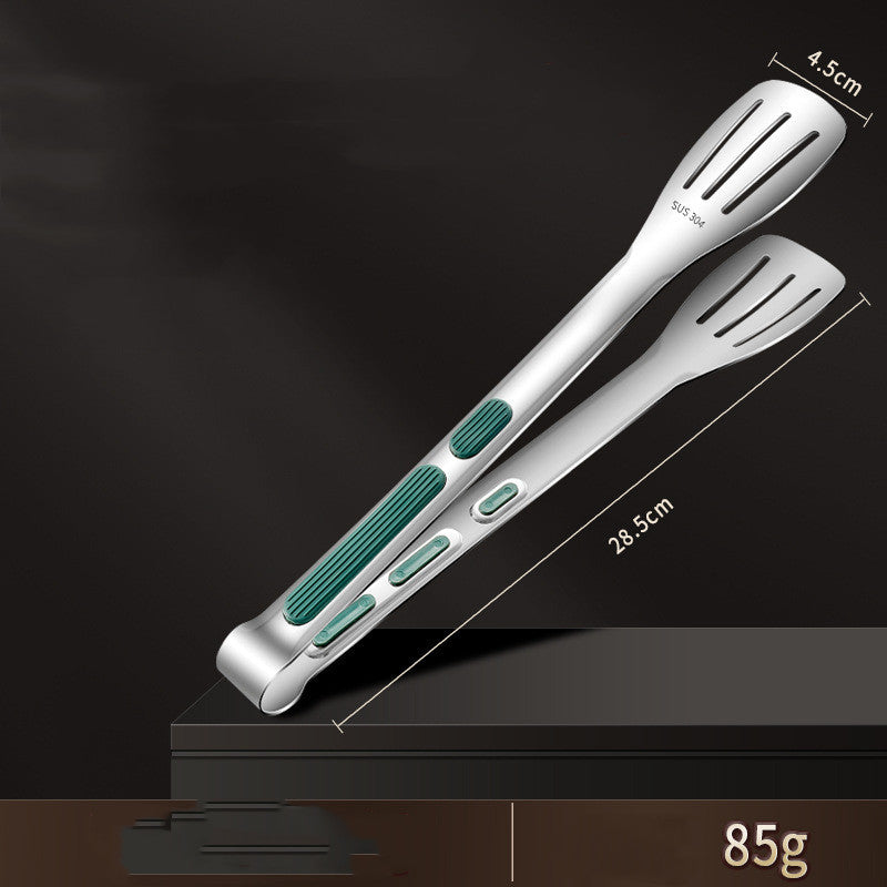 Stainless Steel Grill Tongs For Cooking BBQ Non-Slip Salad