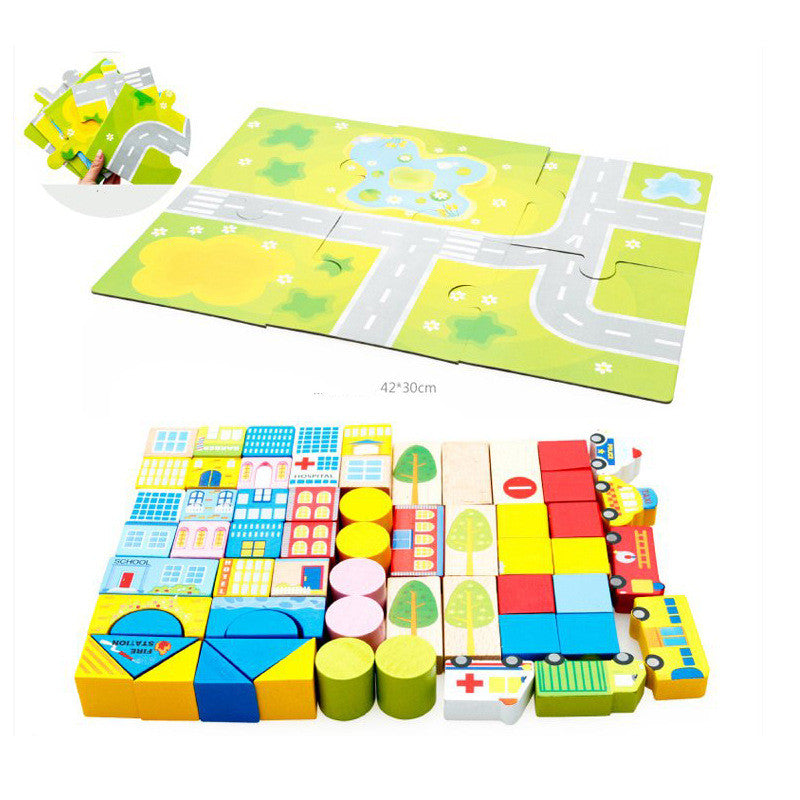 Traffic Wooden Blocks