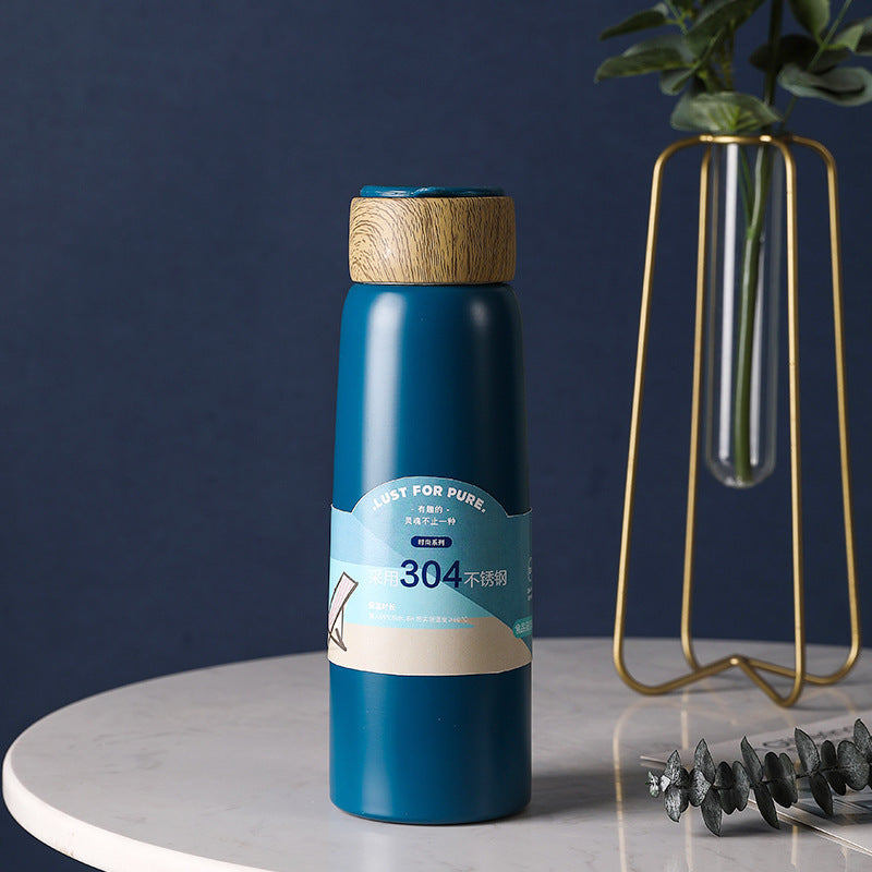 Nordic Imitation Wood Insulated Water Cup