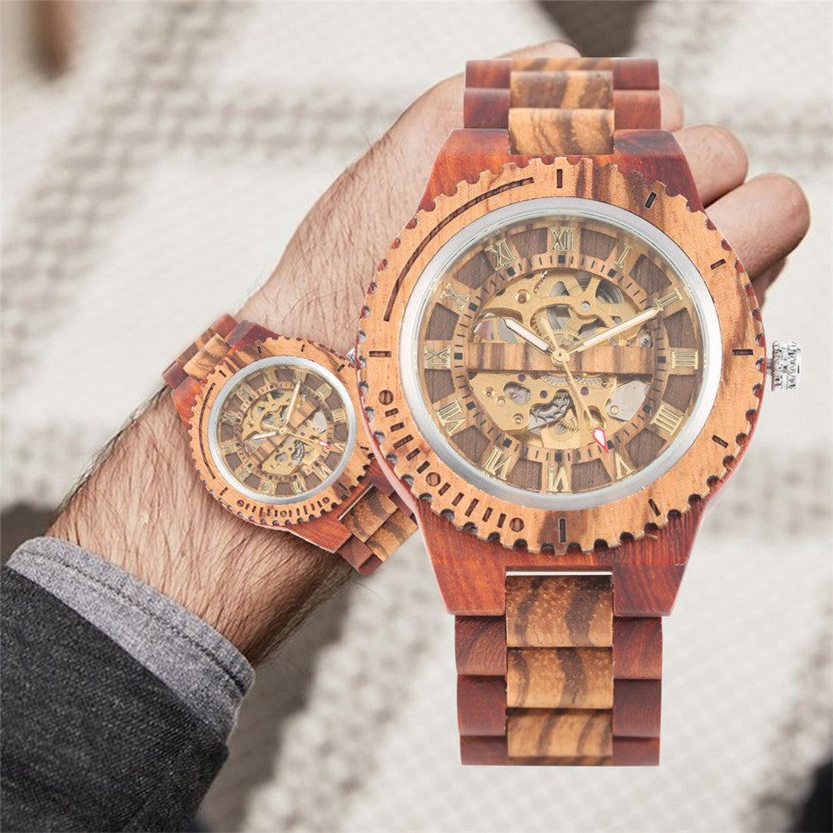 Bamboo Wood Automatic Mechanical Watch