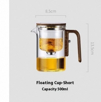 Separation Filtration One Click Magnetic Glass Tea Pot