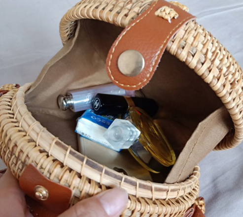 Hand-woven Lightweight Rattan Bag