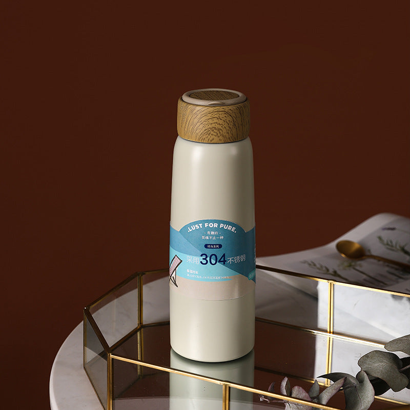Nordic Imitation Wood Insulated Water Cup