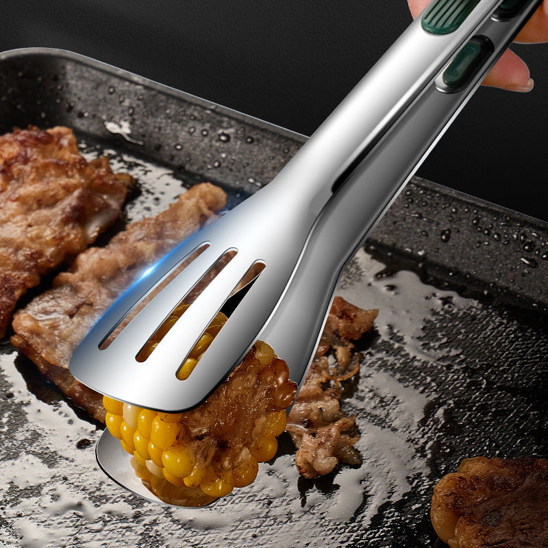 Stainless Steel Grill Tongs For Cooking BBQ Non-Slip Salad