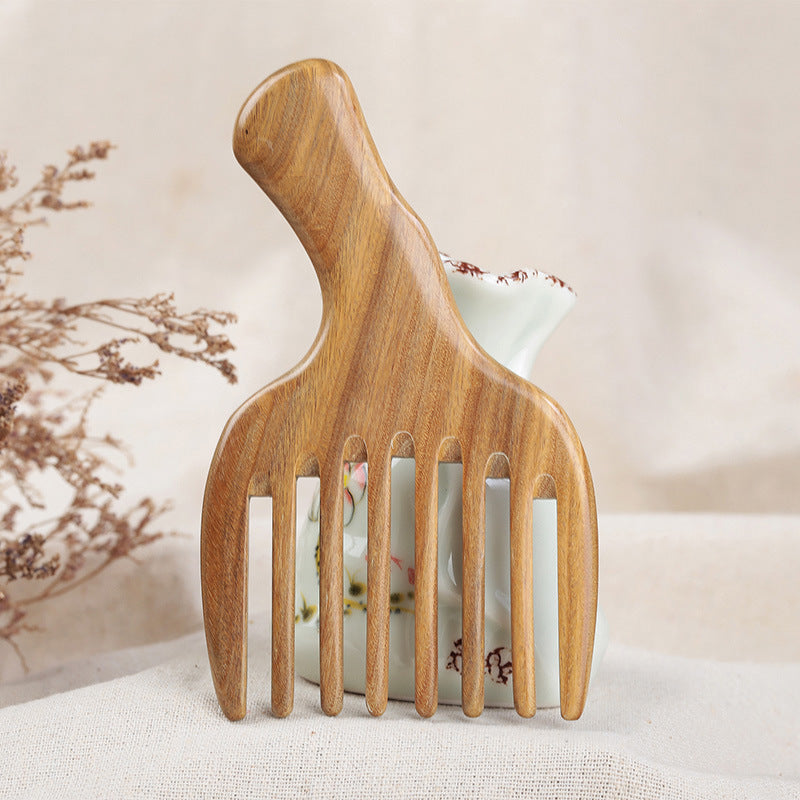 Green Sandalwood Comb