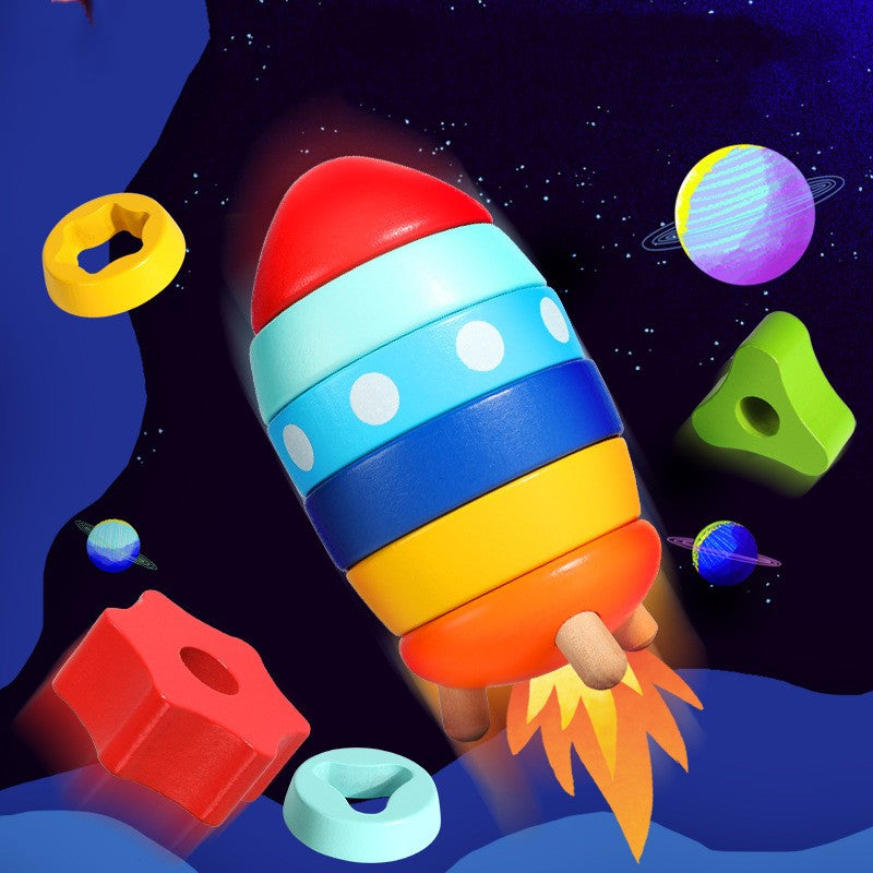 Rocket Double-layer Exercise Children's Toys