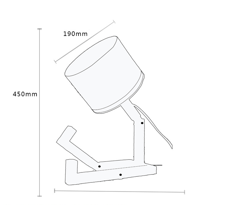 Creative Small Humanoid Wooden Table Lamp
