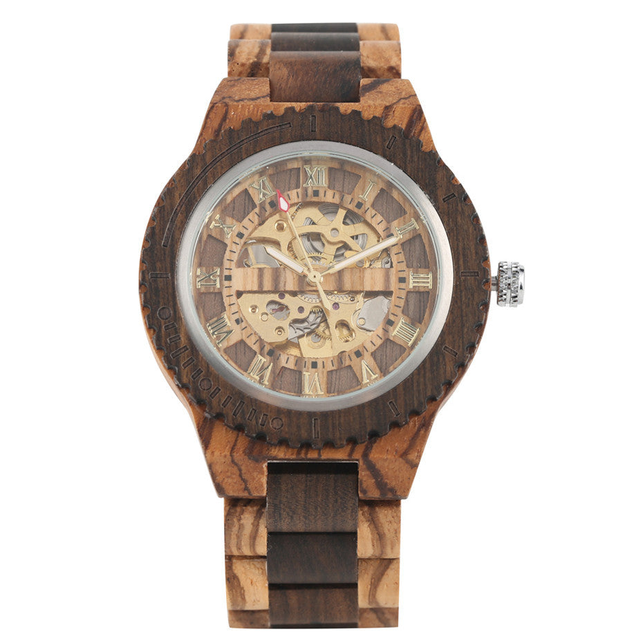 Bamboo Wood Automatic Mechanical Watch
