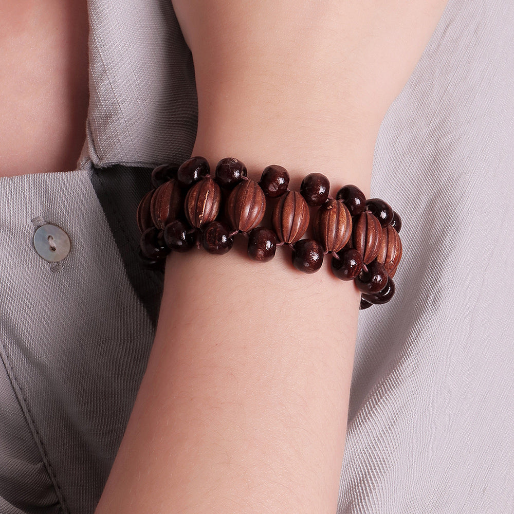 Vintage Handmade Wooden Bracelet