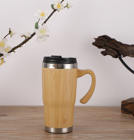 Bamboo Shell Stainless Steel Coffee Cup