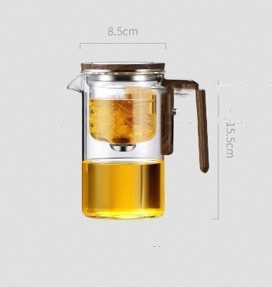 Separation Filtration One Click Magnetic Glass Tea Pot