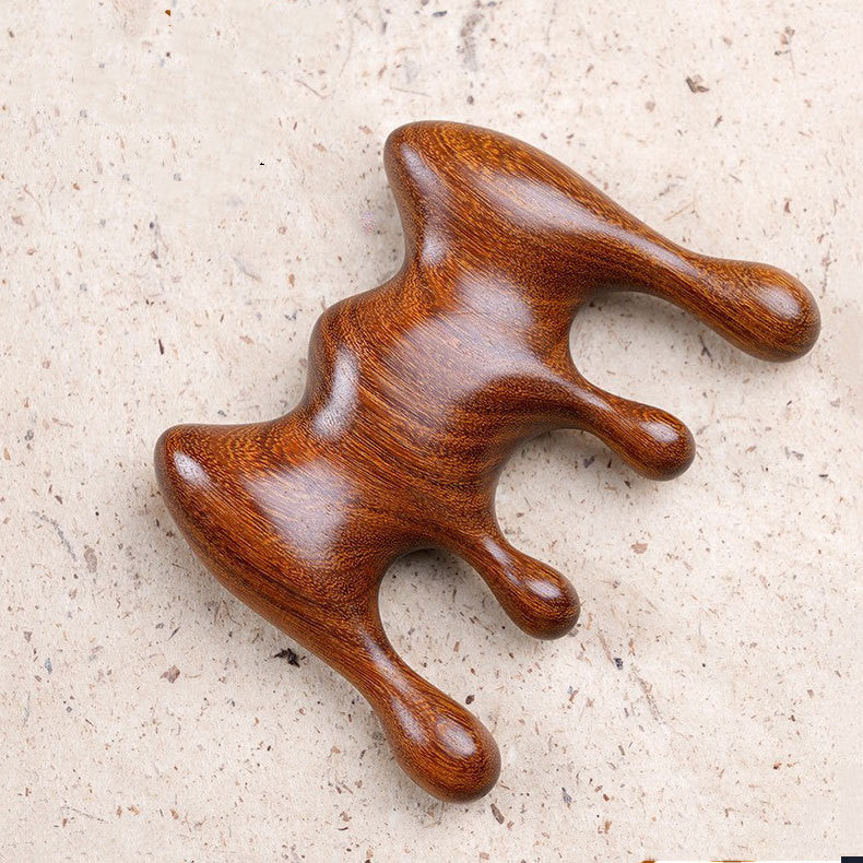 Wooden Head Massage Comb
