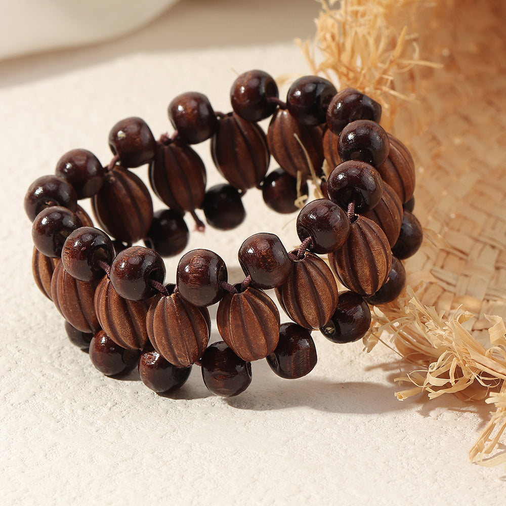 Vintage Handmade Wooden Bracelet