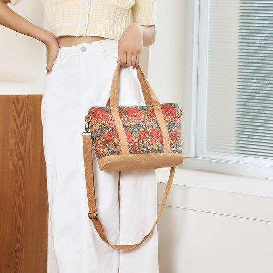 Eco-friendly Cork Crossbody Portable Tote Bag