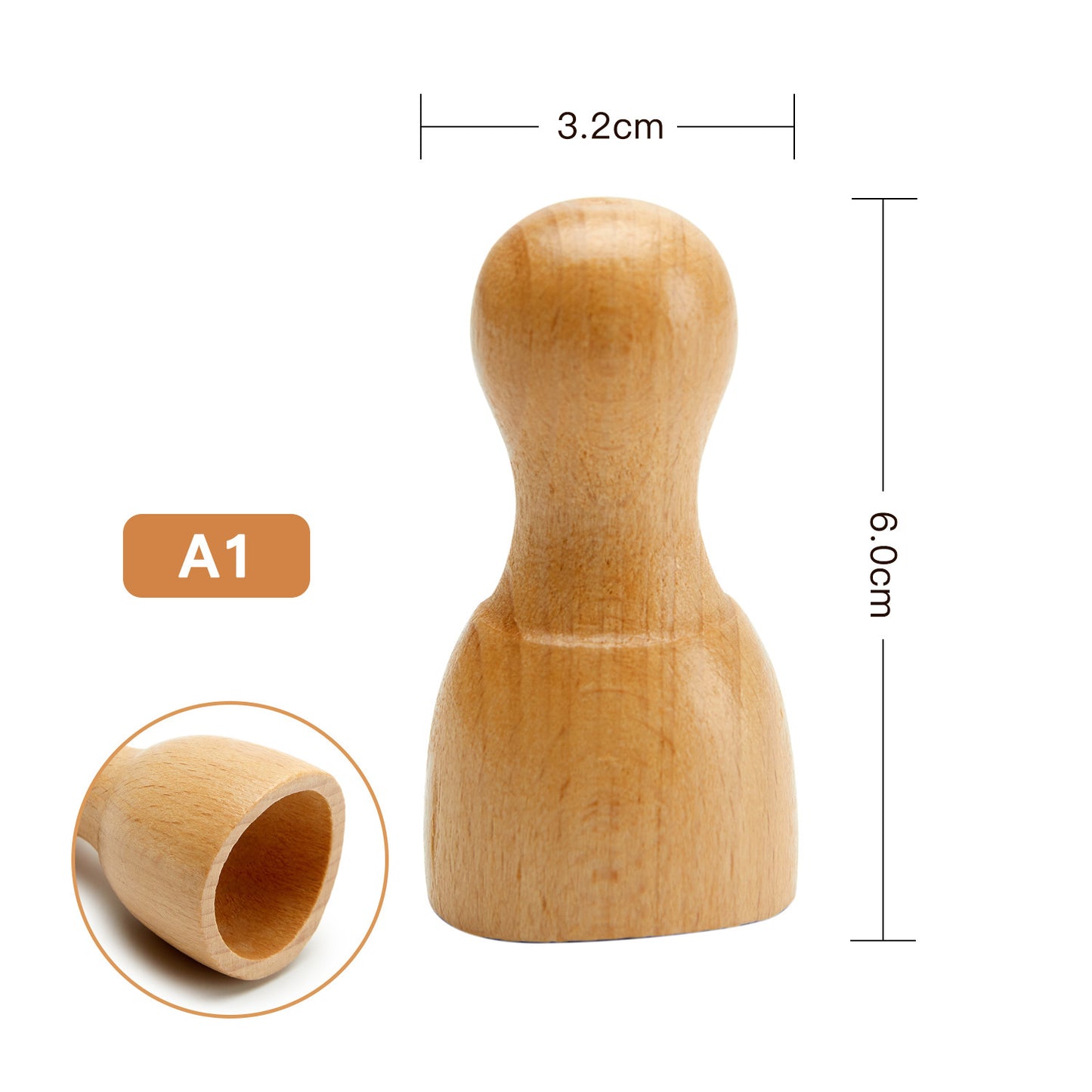 Wooden Face Massager Scraping Stick Wooden Scraping