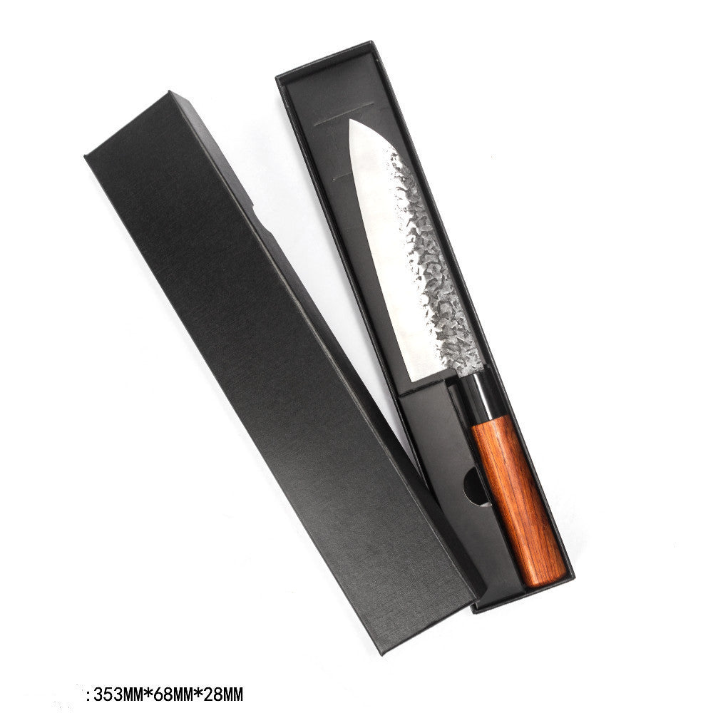 Handmade Hammered Forged Santoku Chef Knife