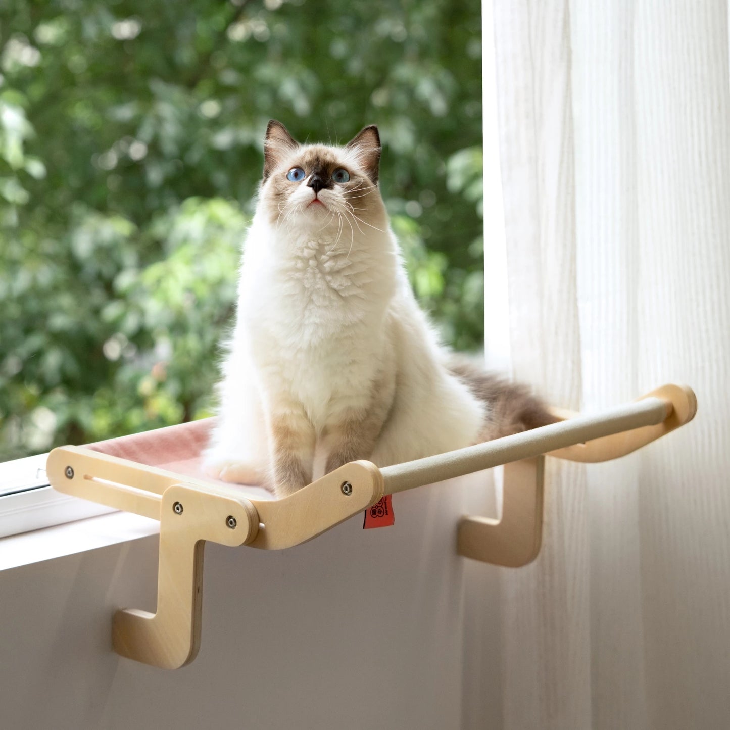 Cotton Canvas Wooden Assembly Hanging Bed