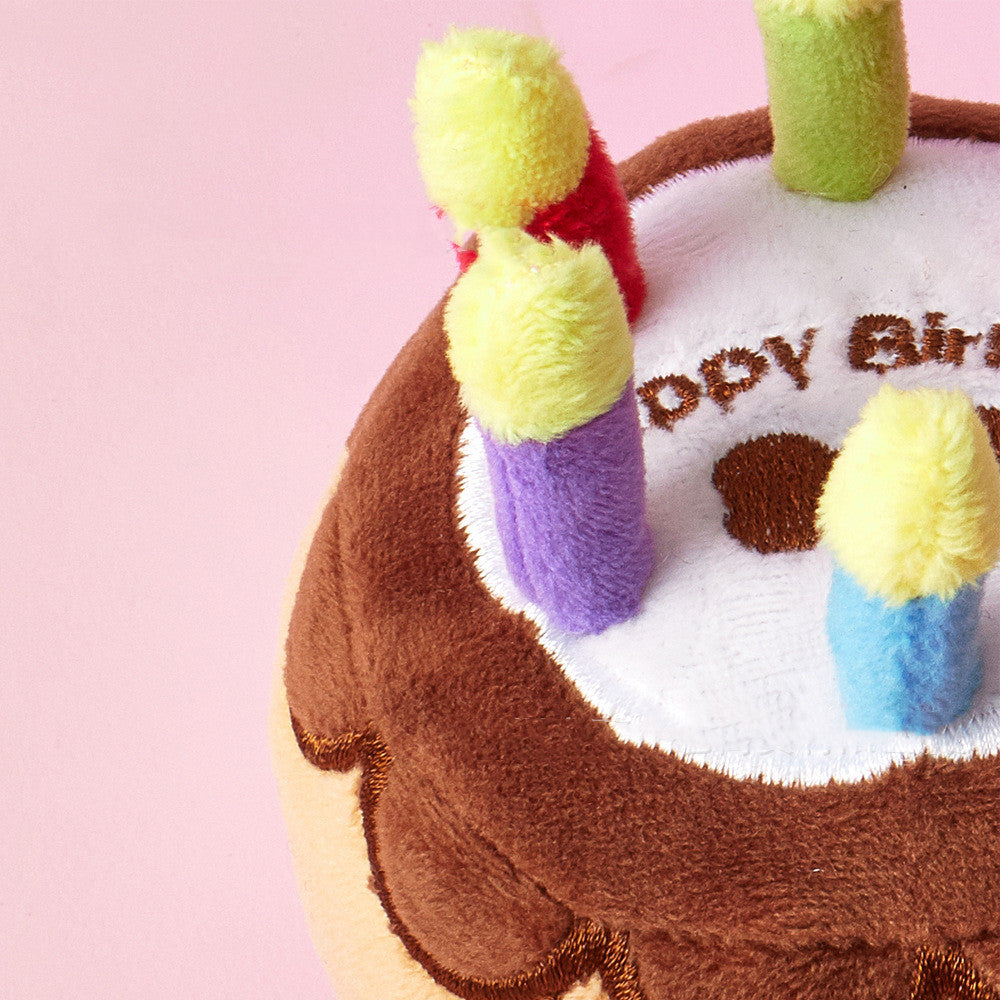 Pet Birthday Candle Cake Plush Toy